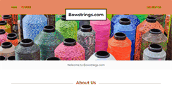 Desktop Screenshot of bowstrings.com